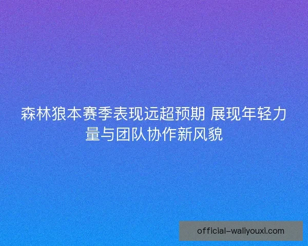 森林狼本赛季表现远超预期 展现年轻力量与团队协作新风貌 森林狼本赛季表现远超预期 展现年轻力量与团队协作新风貌